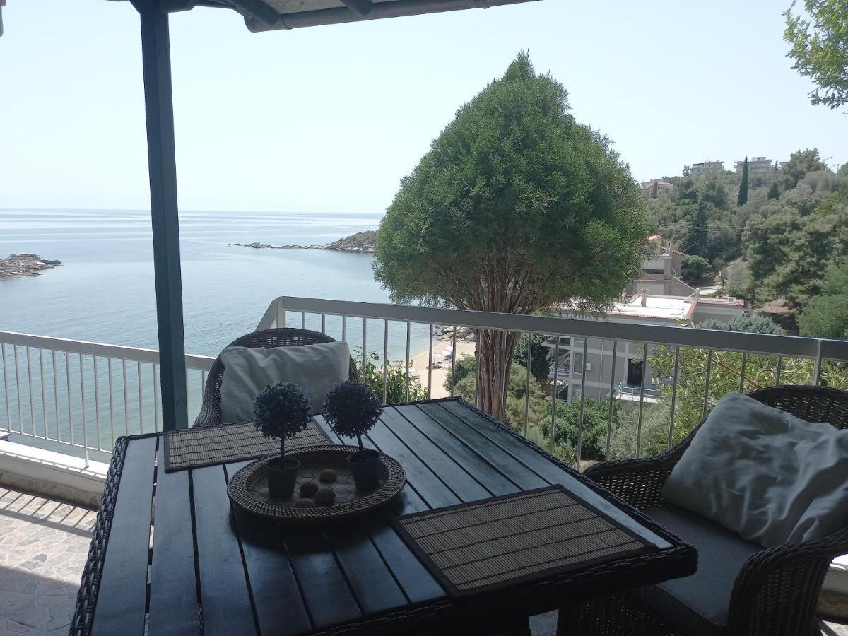 Apartament Balcony By The Sea PalaiónTsiflíkion Zewnętrze zdjęcie